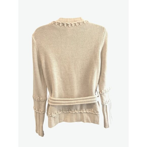 Les Copains womens cardigan beige wool mohair exceptional cond - Picture 2 of 7